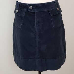 Patagonia Corduroy Mini Skirt Dark Blue Size 8